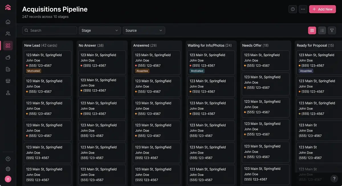 Acquisitions pipeline